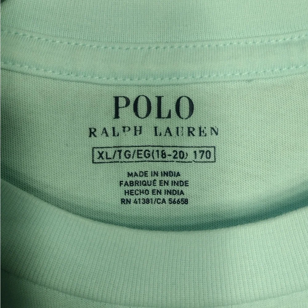 Polo Ralph Lauren Light Blue Long Sleeve Shirt size XL boys pre owned Exellent